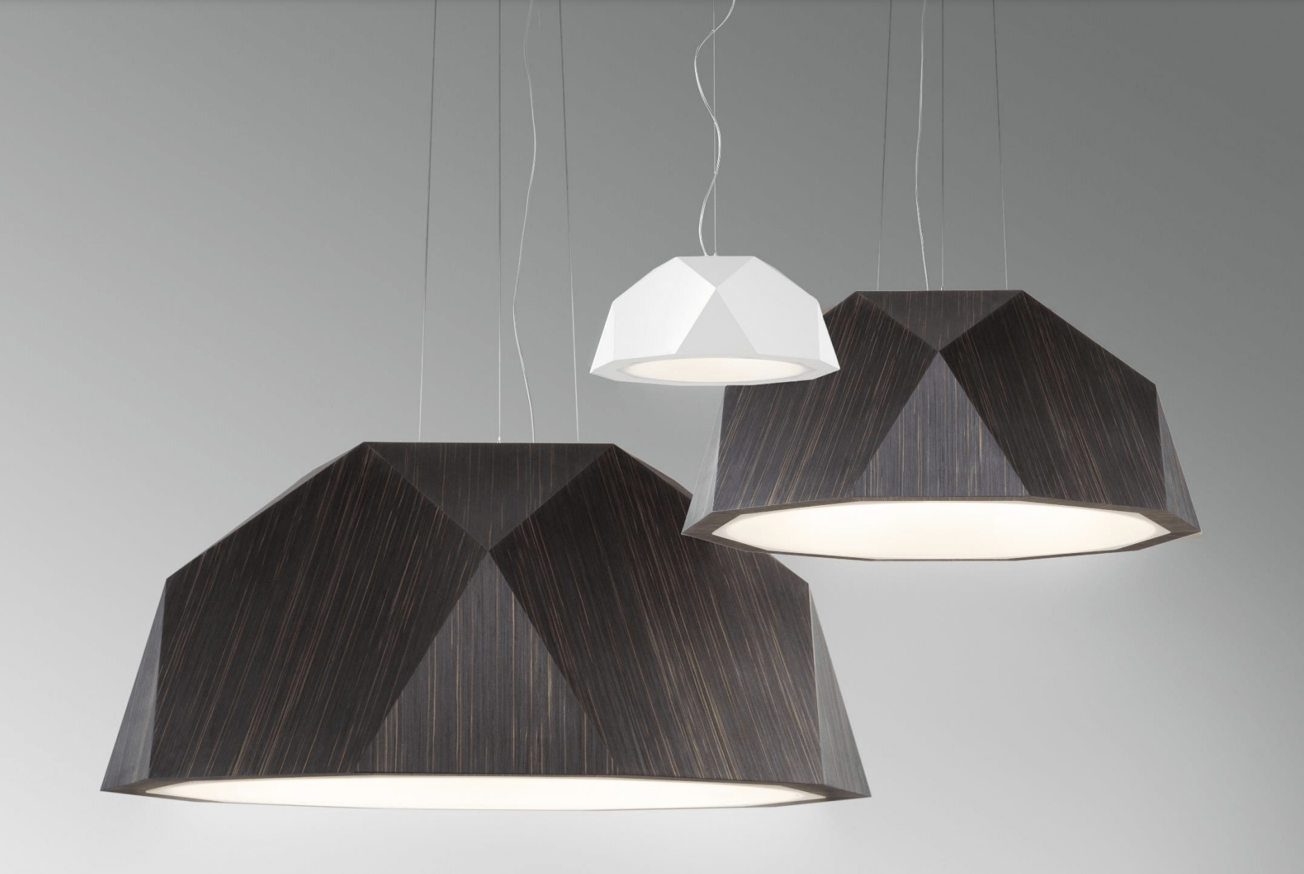 Fabbian Adds Dimension with Crio D81 Geometric Dome Pendant Lamp 